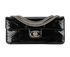 Classique Python Shoulder Bag, &pound;2,300, Handbags, Black, Patent Leather, Front view